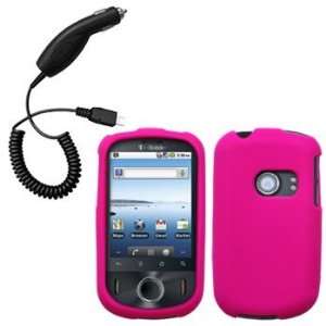  Hot Pink Silicone Skin / Case / Cover & Car Charger for 
