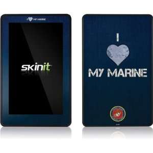  Skinit I Heart My Marine Blue Vinyl Skin for  Kindle Fire 