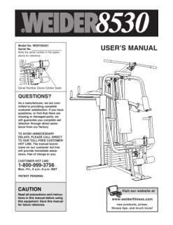 Weider 8530