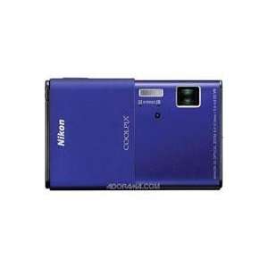 Nikon CoolPix S80 14.1 Megapixel Digital Camera, Blue   Refurbished by 
