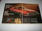 1972 FORD TORINO MODEL 1973 CAR 2 PAGES PRINT AD
