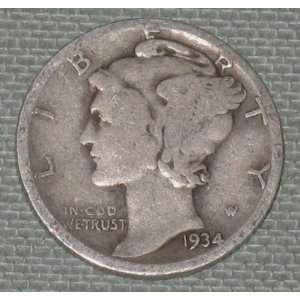  1941 D U.S. Mercury Silver Dime 