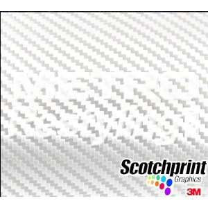3M Scotchprint 1080 Carbon Fiber Vinyl Flex Wrap White CF10 60x36