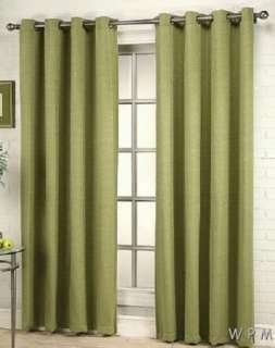   solid Window covering Sage/Green Grommets Curtains 54x84 each  
