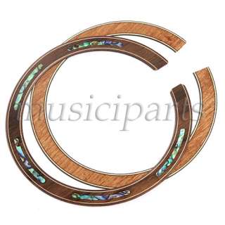 2pcs soundhole rosette,ACOUSTIC GUITAR ABALONE INLAY ROSEWOOD ROSETTE 