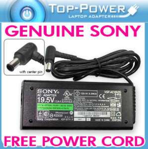SONY VAIO AC ADAPTER LAPTOP CHARGER VGN N250 VGN N220E  