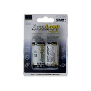  2 x C 4500 mAh NiMH AccuPower Battery Low Discharge 