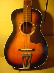 VINTAGE HARMONY STELLA ACOUSTIC GUITAR MODEL H6130. GOOD CONDITION 