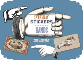 Retro Luggage Labels Everyday Stickers HANDS  