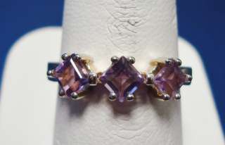 STERLING SILVER 0.75CT AMETHYST RING  