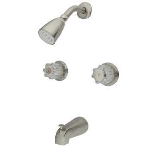   Design EB148 Americana Two Handle Tub and Shower Faucet, Satin Nickel