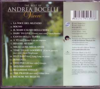 ANDREA BOCELLI VIVERE THE BEST OF GREEK SEALED CD  