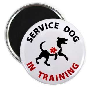  TRAINING SERVICE DOG ANIMAL Medical Alert 2.25 Fridge 