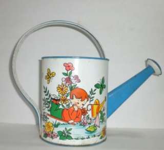   CHILDS TOY BOY WITH SAIL BOAT GARDENING PLAY WATERING CAN  