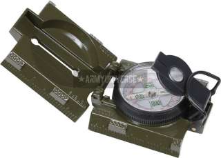 Olive Drab Military Liquid Filled Marching Compass With LED Light 