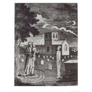  John Dee and Edward Kelly Summoning the Dead, 19th Century 