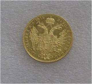 AUSTRIA 1 DUCAT LARGE GOLD COIN UNC 1915  