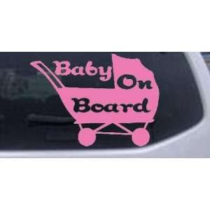  Baby On Board Stroller Girlie Car Window Wall Laptop Decal 