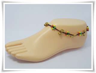 Rasta Ankle Bracelet Handmade Bead Bell  3  