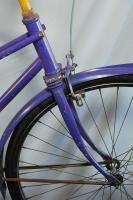 Vintage 1961 Huffy Daisy tandem 2 person bike bicycle Purple / mango 