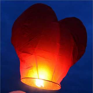 20 Lot Red Heart Sky Lantern Wedding Decoration Balloon  