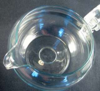 Vtg Pyrex Flameware Glass Teapot 6 Cup 8446 B Blue Tint  