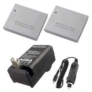   Battery (2Pcs) + Replacement Battery Charger Kit