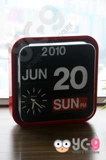 Retro Modern 17 LARGE Calendar Auto Flip Wall Clock  