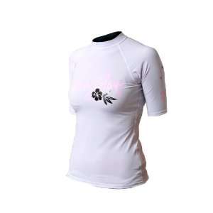  Body Glove Womens Short Arm Lycra Rash Guard Shirt: Sports 