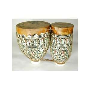  CasaPercussion Clay Bongo Double Drums (Extra Small 