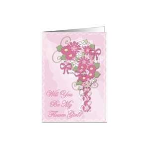  Pink Bridal Bouquet   Flower Girl Card Health & Personal 