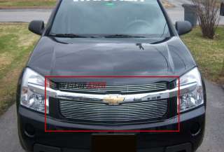 Billet Grille Insert 05   09 Chevy Equinox Front Upper Polished 