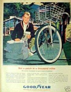 1964 Goodyear Bicycles Tires Chicago Sun Times Bike AD  