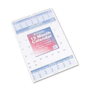    Months per Page Wall Calendar, Ruled Daily Blocks, 15 1/2 x 22 3/4