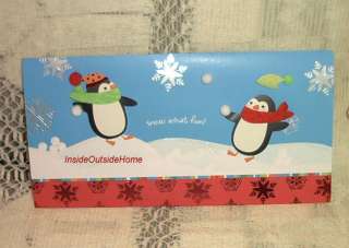 Penguins Snow Ball Christmas Happy Holidays 15 Cards  