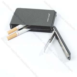 Wind Resistance Tobacco Lighter Cigarette Case Black  