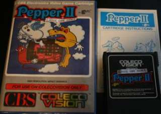 Pepper ll 2 Game Colecovision Coleco Never played  