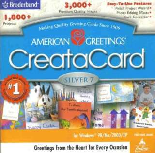 CreataCard 7 Silver PC CD cards, calendars, banners  