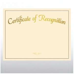  Foil Certificate Paper   Certificate of Recognition 