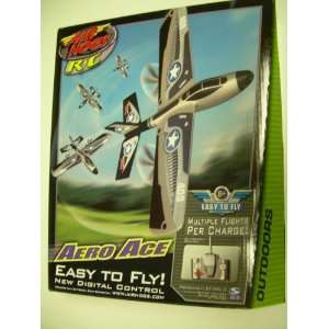   Ace Gray/Black Single Wing USA Channel C Air Hogs R/C Toys & Games