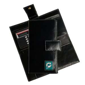  Miami Dolphins Leather Checkbook Cover: Sports & Outdoors