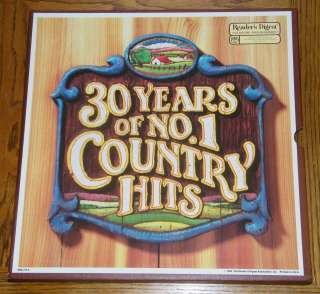  READERS DIGEST ~ 30 YEARS OF NO. 1 COUNTRY HITS RECORDS BOX SET ~ NIP