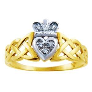  Gold Claddagh Rings   The Variation Two Tone Gold Claddagh Ring 