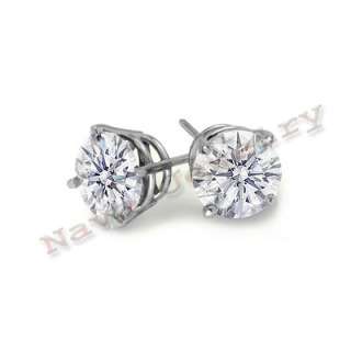 75 Ct. ROUND BRILLIANT CUT DIAMOND STUD EARRINGS NEW  