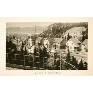 1926 Photogravure House Neighborhood Corner Brook Newfoundland Canada 