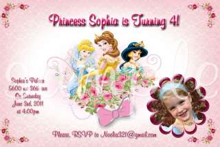 Disney Princess Custom Birthday Invitation YOU PRINT!  