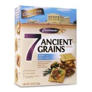 Crunchmaster Sea Salt 7 Ancient Grain Crackers 3.5 oz. (Pack of 12)
