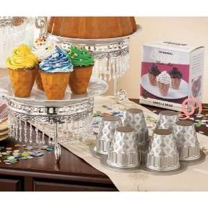  Ice Cream Cone Cupcake Pan with Bonus Cake Mix Kitchen 