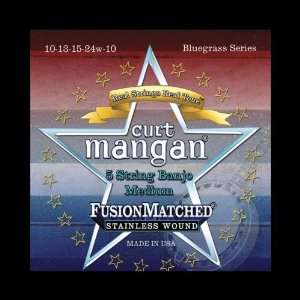com Curt Mangan Fusion Matched Stainless Wound 5 String Banjo Strings 