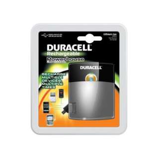 Duracell Rechargeable Powerhouse USB Charger w Lithium Ion Battery and 